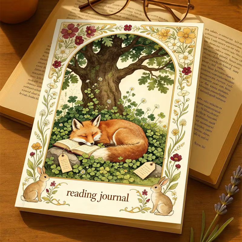 Journal de lecture A5, pour les amateurs de livres, 52 modèles de commentaires de livres, pour enregistrer les notes de lecture et les citations de livres, cadeau éducatif idéal pour les lecteurs