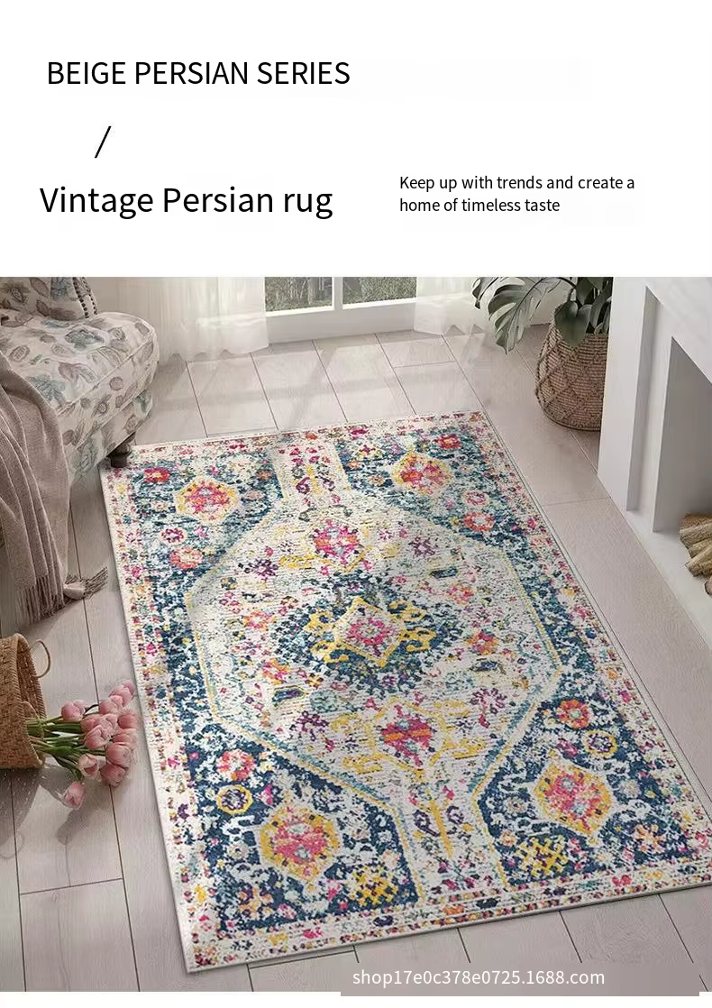 Tapis de sol en fausse fourrure de mouton VIKAMA pour entrée