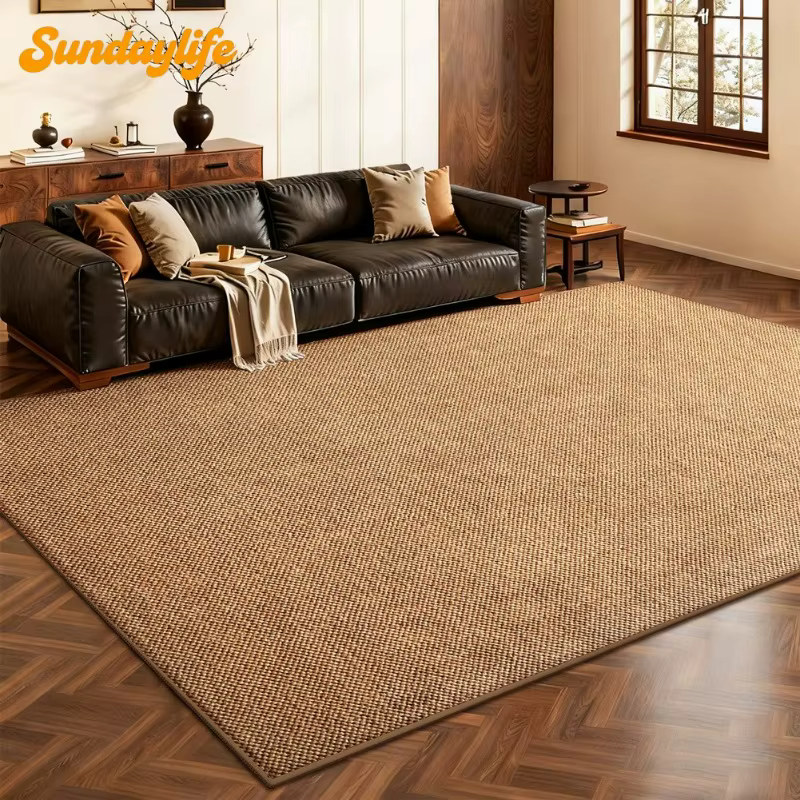 Tapis en faux sisal durable et antidérapant pour couloir