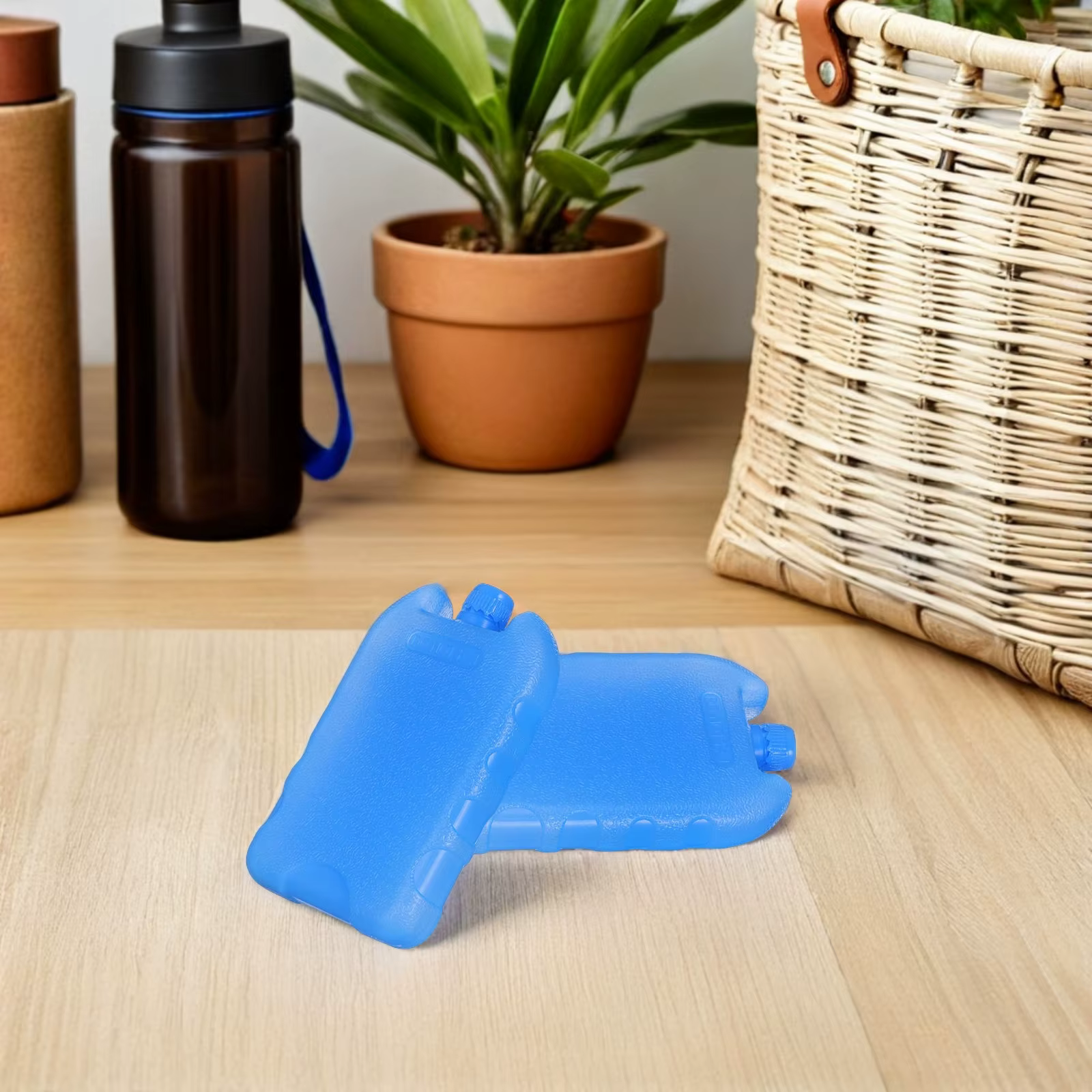6 pièces de blocs de glace réutilisables pour climatiseur, ventilateur portable et congélateur, pour extérieur, bureau, chambre