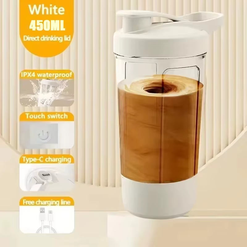 Shaker électrique Intelligent à agitation automatique de 450ml, pour remplacement de repas, tasse de mélange de Sport Portable