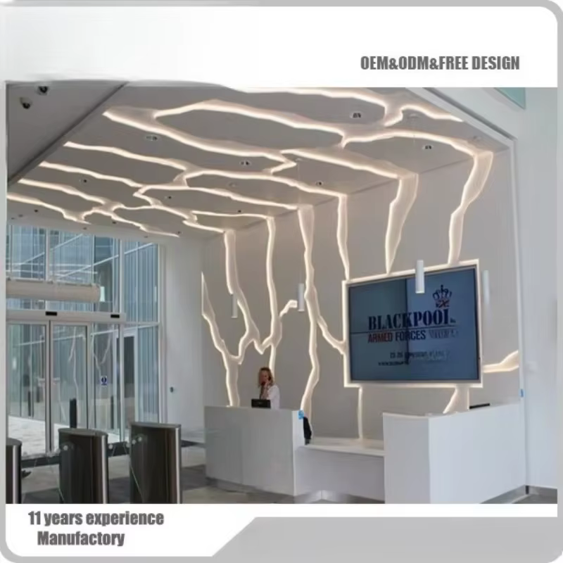 Comptoir de service client exécutif de grande taille, design personnalisé, directement de l'usine, pour hôpital