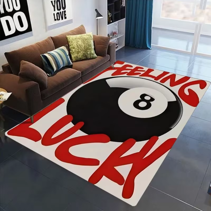 Tapis Simple noir 8 zones