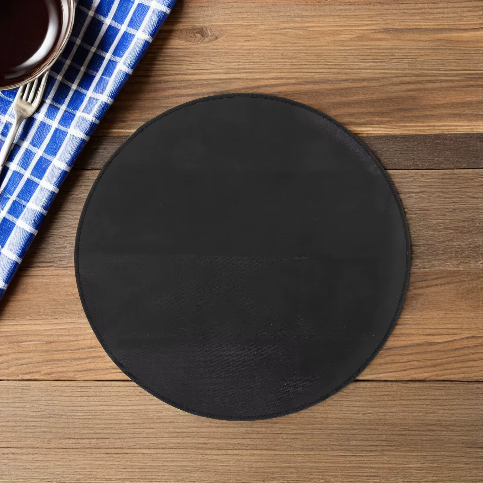 Tapis ignifuge rond résistant à la chaleur de 24 pouces pour barbecue extérieur