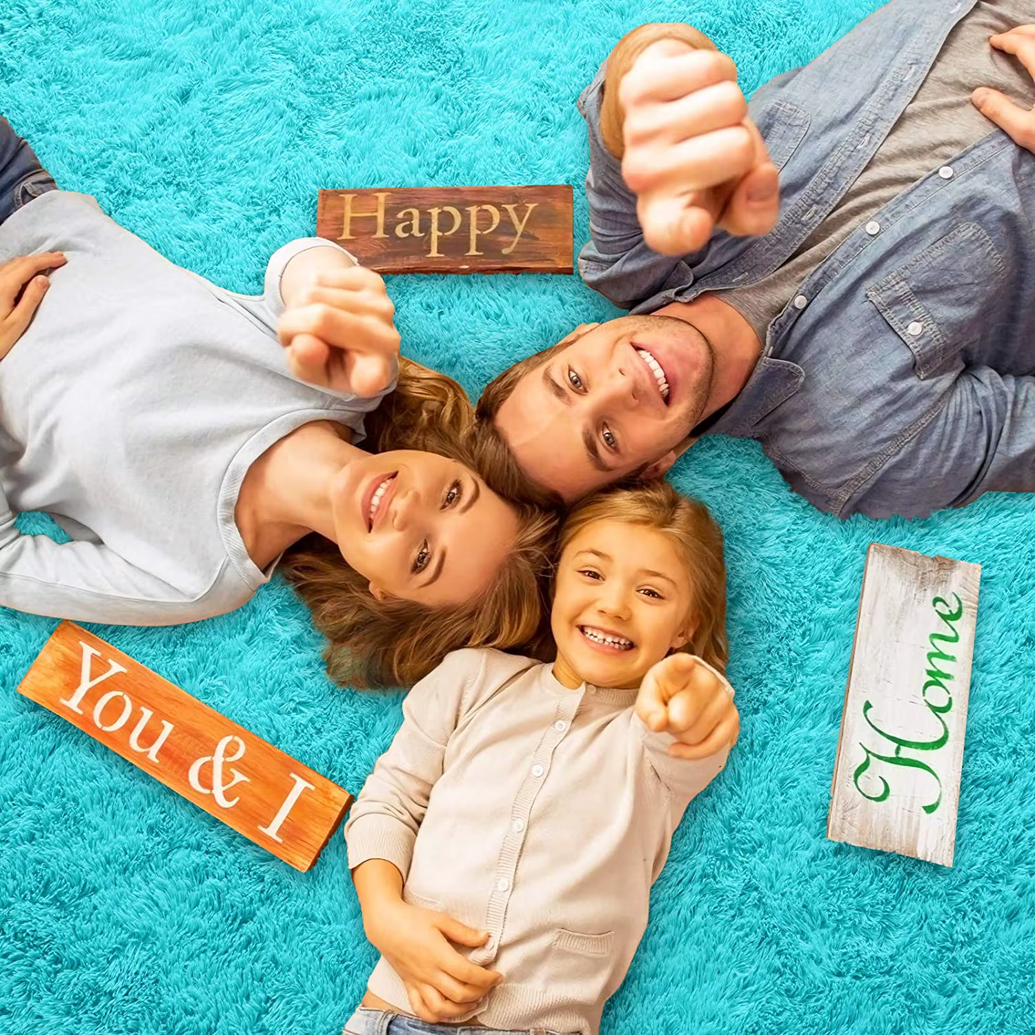 Tapis rond moelleux et doux pour chambre d'enfant