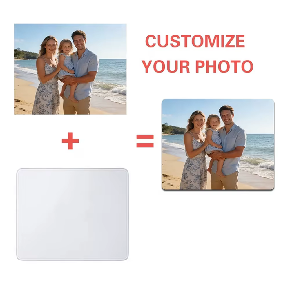 Tapis de souris personnalisé avec photos, impression sur mesure selon vos photos, tapis de souris rectangulaire antidérapant en caoutchouc souple 220*180*2 /300*250*2mm