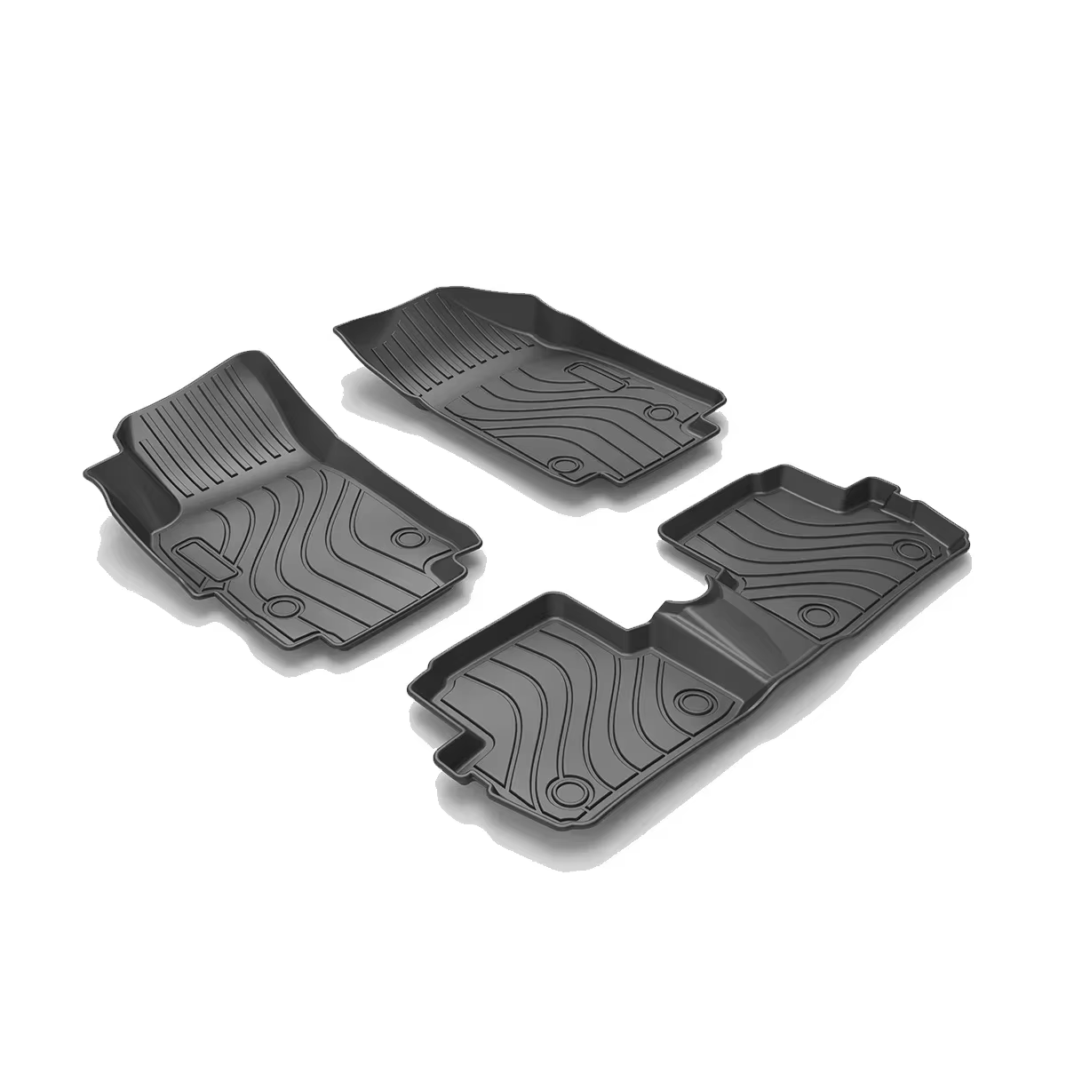 Tapis de sol de voiture imperméable en caoutchouc TPE