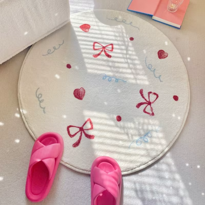 Tapis de chambre doux et moelleux en fausse fourrure de cachemire