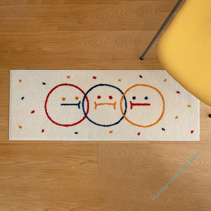 Tapis japonais souriant mignon