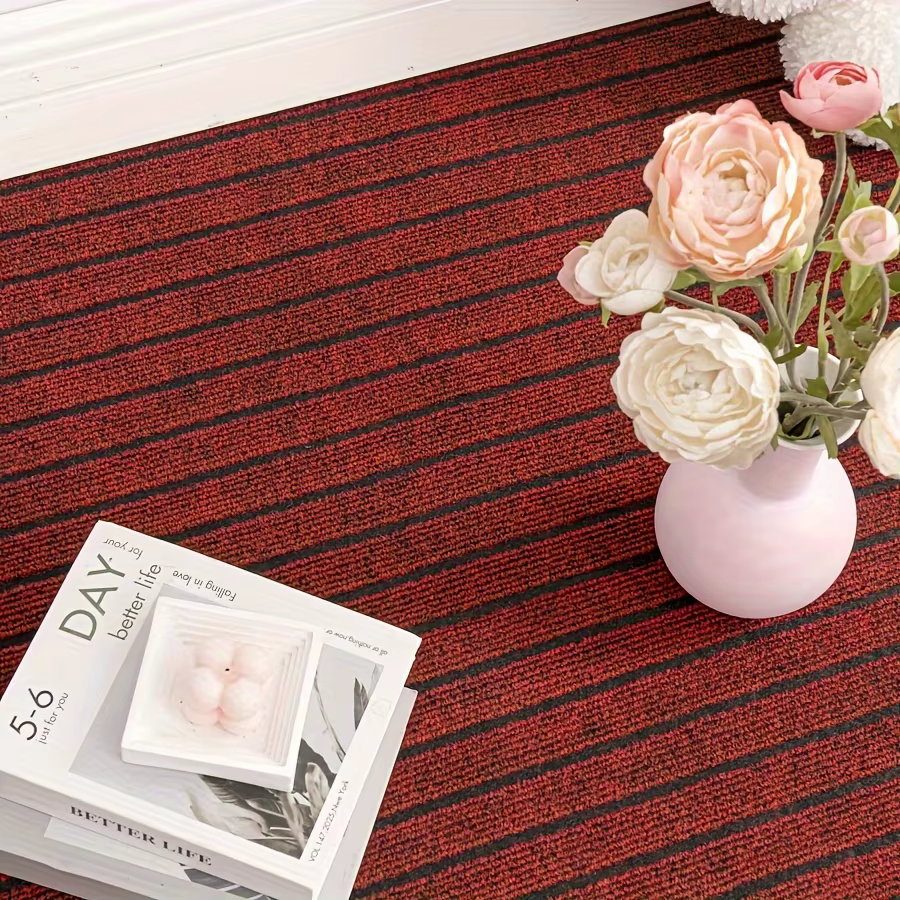 1 rouleau de tapis auto-adhésif, rouleau de tapis auto-adhésif, pour usage domestique, usage commercial, salles de bains, tapis de porte, tapis d'escalier et tapis pour animaux de compagnie