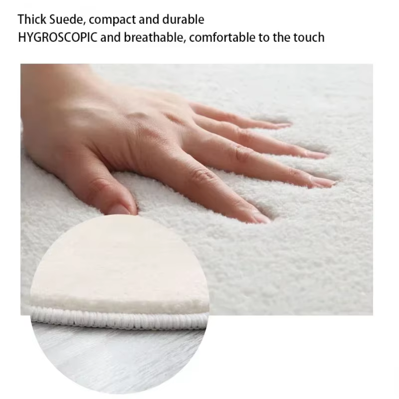 Tapis japonais en peluche doux et moelleux