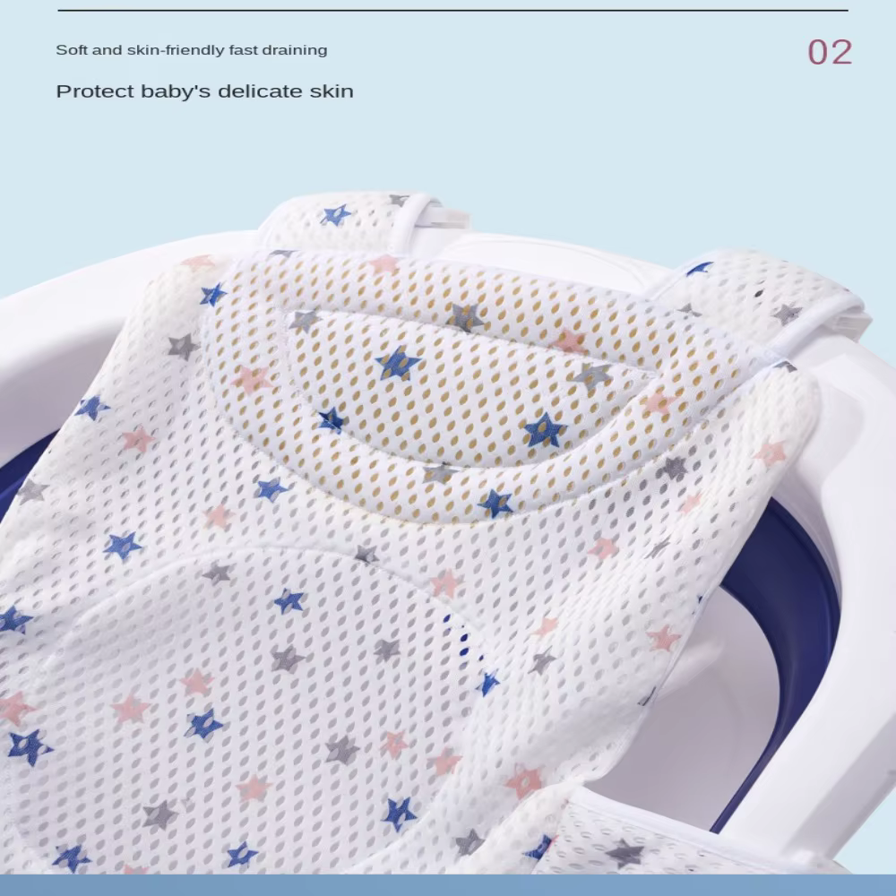 Filet de bain antidérapant en forme de croix pour bébé