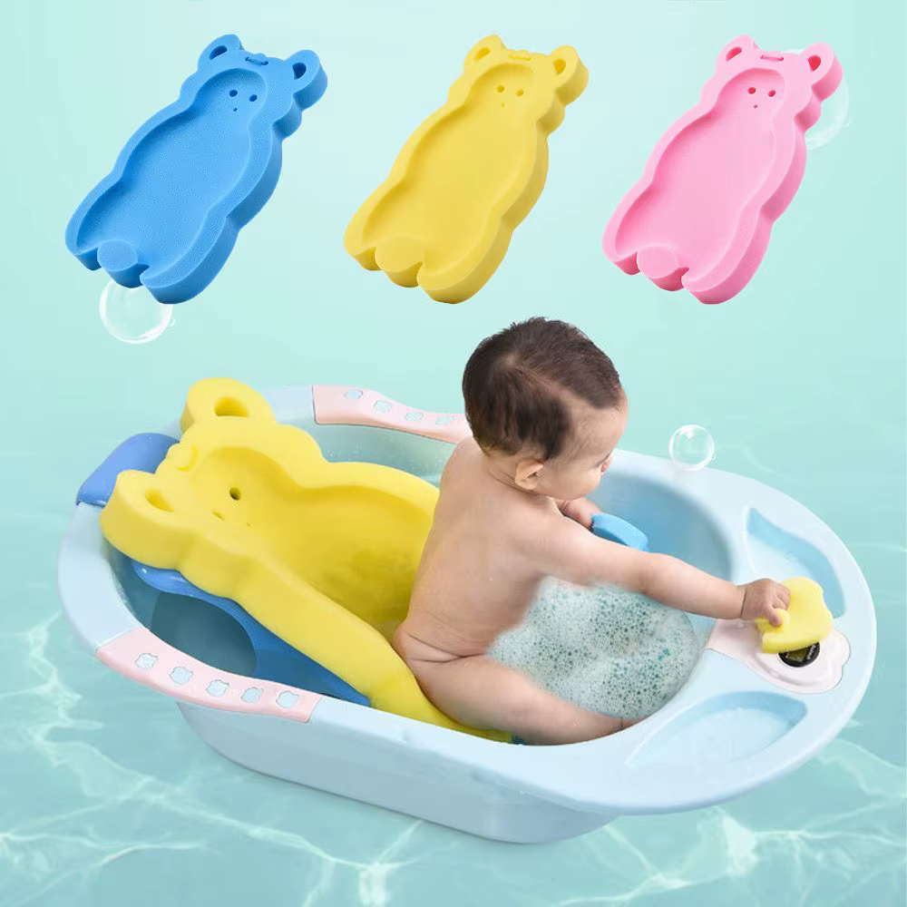 Tapis de Support de douche en mousse éponge ours antidérapant