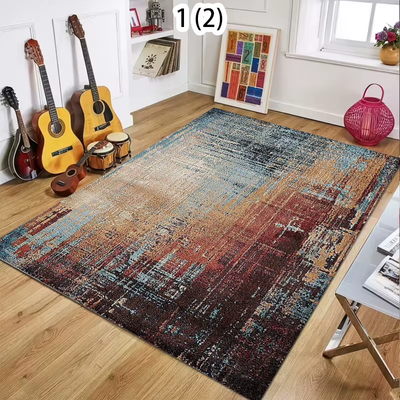 Tapis de salon moderne doux et abstrait
