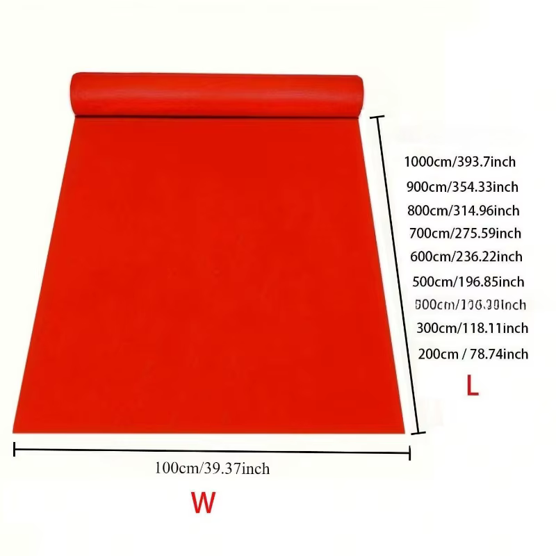 Tapis rouge jetable, idéal pour les mariages