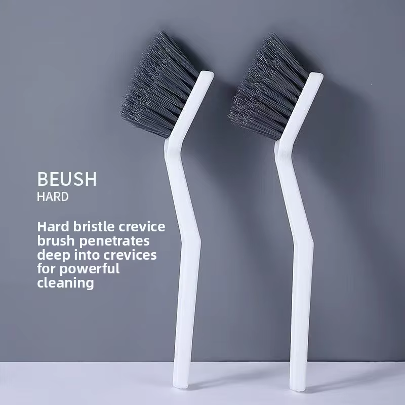 Brosse de nettoyage pour carrelage de salle de bain, coins, interstices de sol, joints de toilettes, sans angles morts, outil de nettoyage polyvalent