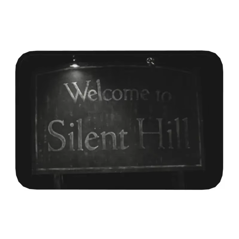 Welcome To Silent Hill-Tapis d'entrée en polymère antidérapant, pour porte d'entrée, décoration de la maison, salon