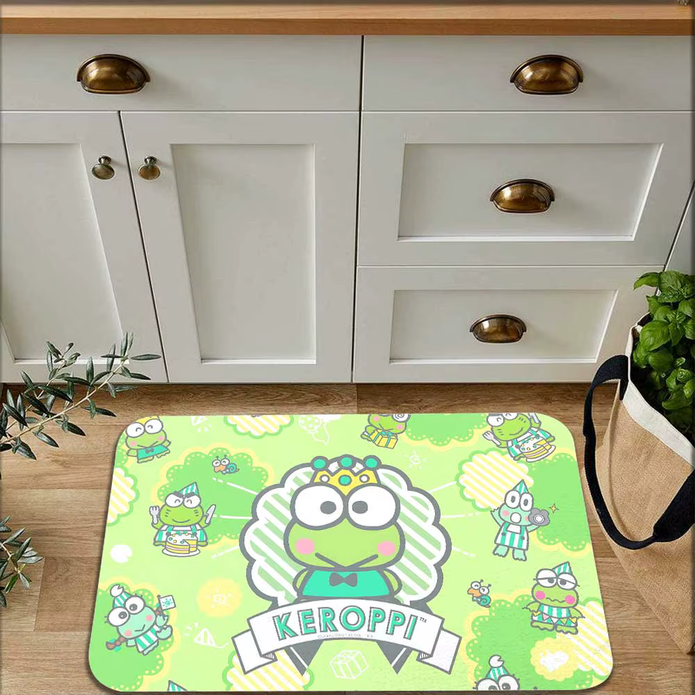 Tapis KEROKEROKEROPPIS Kawaii dans le salon