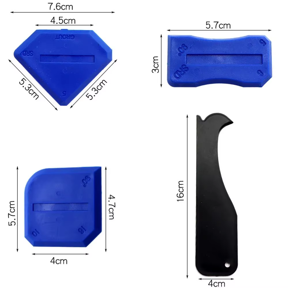 Kit d'outils de calfeutrage en Silicone, spatule d'épandage de mastic de Joint, grattoir pour l'élimination des bords du coulis de fenêtre de carrelage, outils de Construction de cuisine