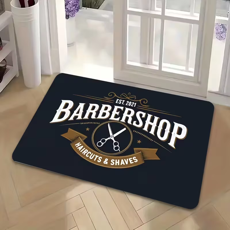 Tapis de sol thème barbier