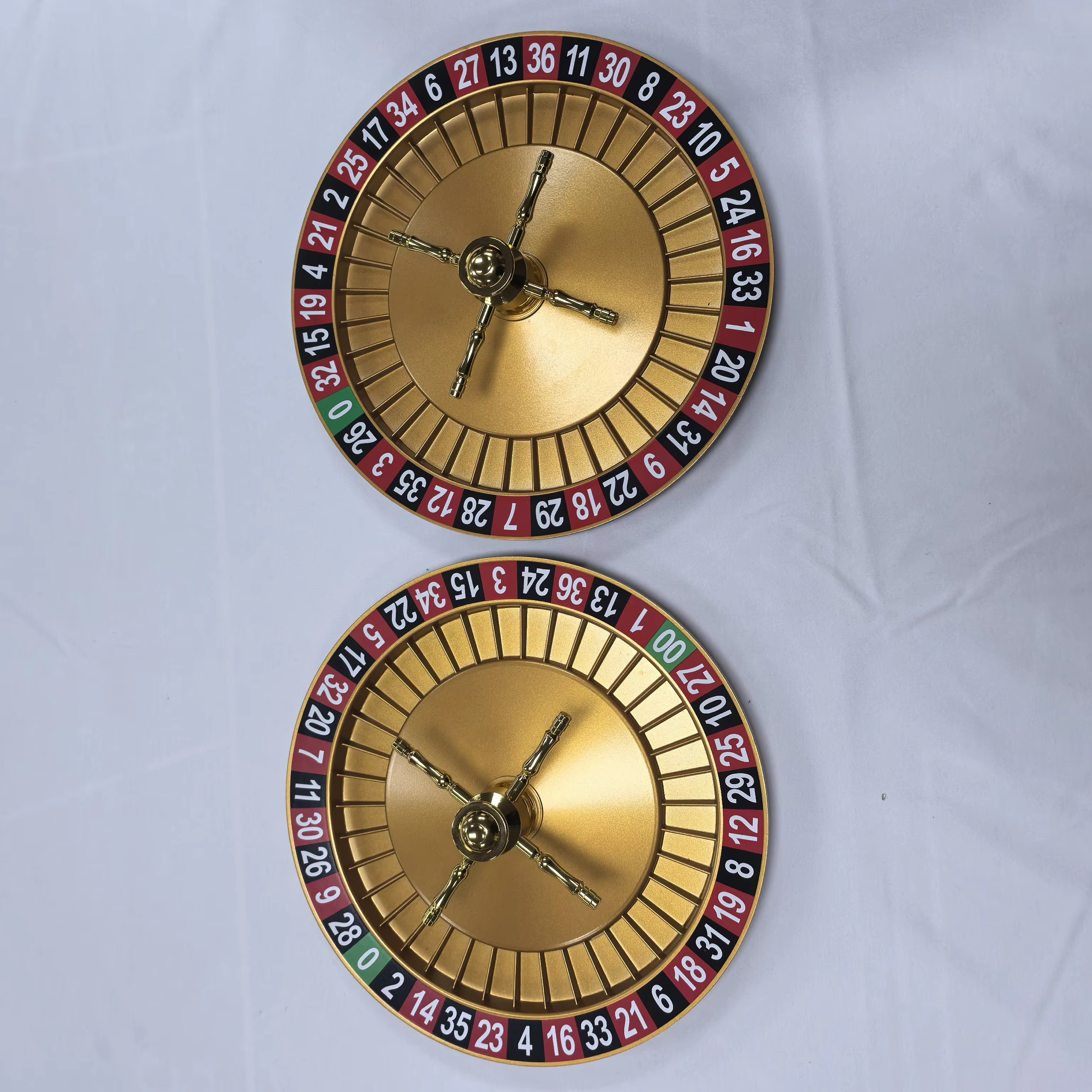 Roulette de luxe en bois massif de 20 pouces, style casino professionnel, couleur rouge, pour jeux familiaux et applications ludiques
