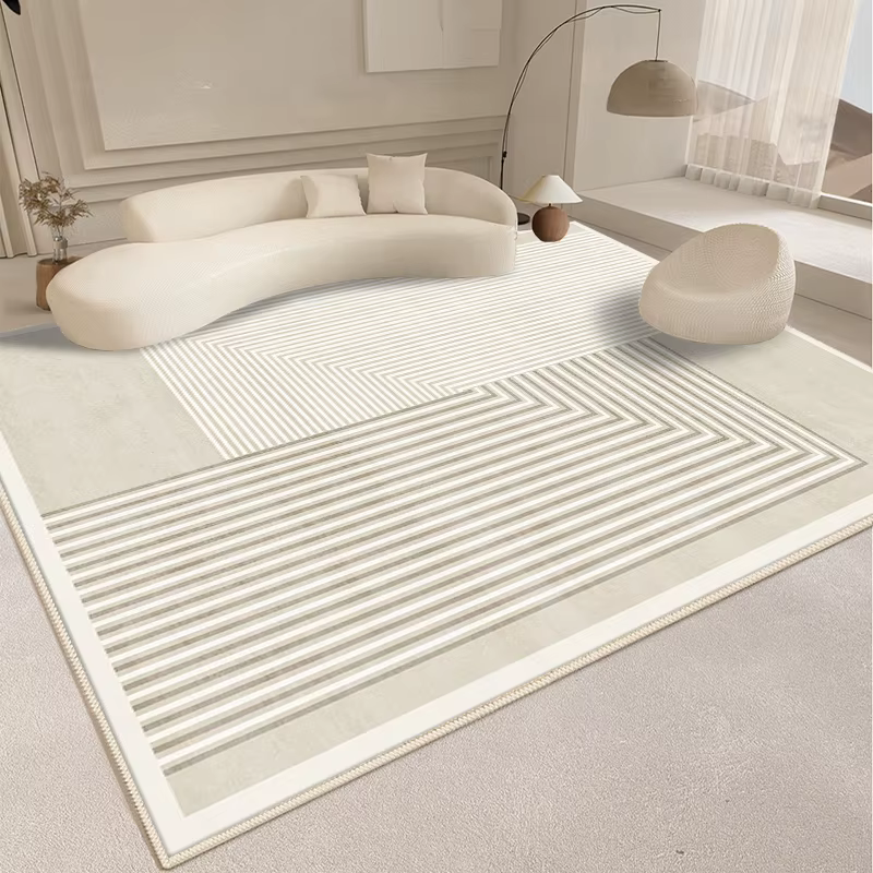 Tapis de ligne de décoration de salon de style moderne