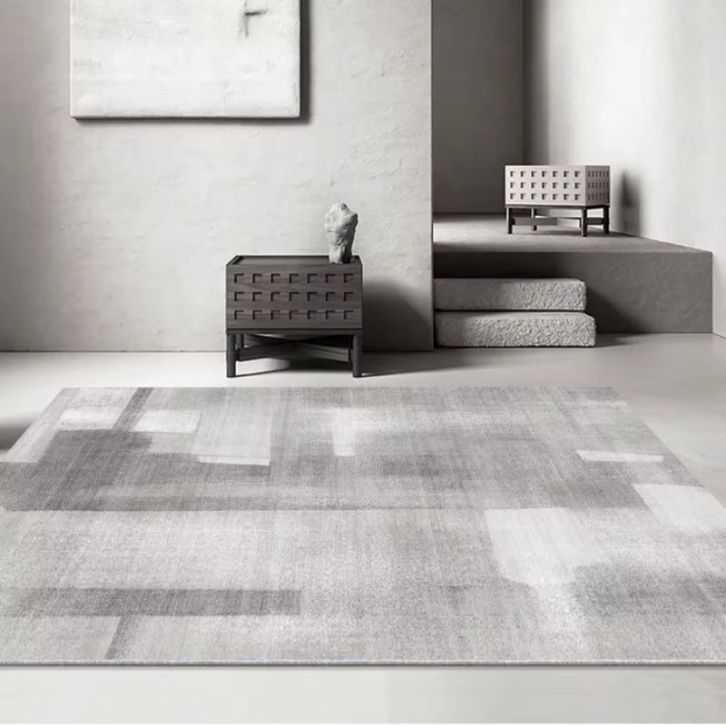 Tapis gris moderne pour salon