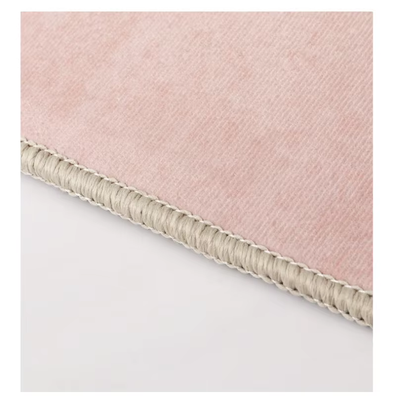 Tapis carré rose pour décoration de chambre de fille