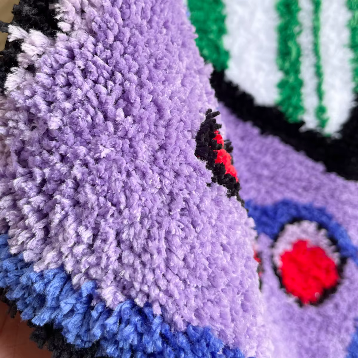 Tapis touffeté pour Console de jeux violette