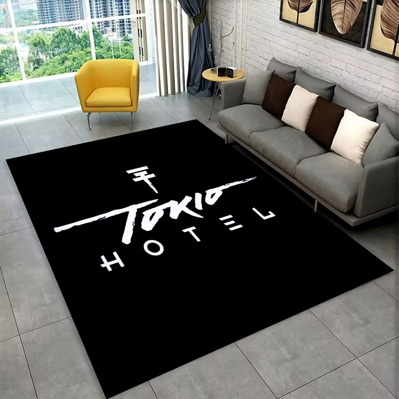 Tapis Rock Band Tokio Hotel Bill Kaulitz pour chambre à coucher