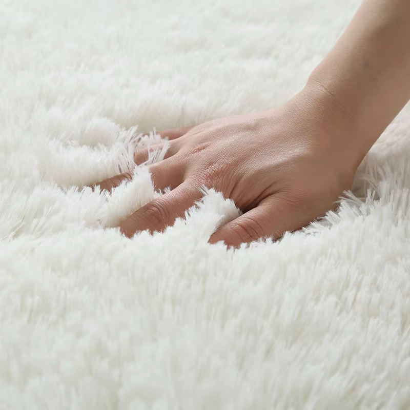 Tapis de hall moelleux blanc