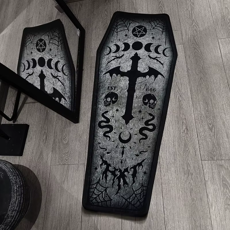 Tapis de style gothique pour chambre à coucher