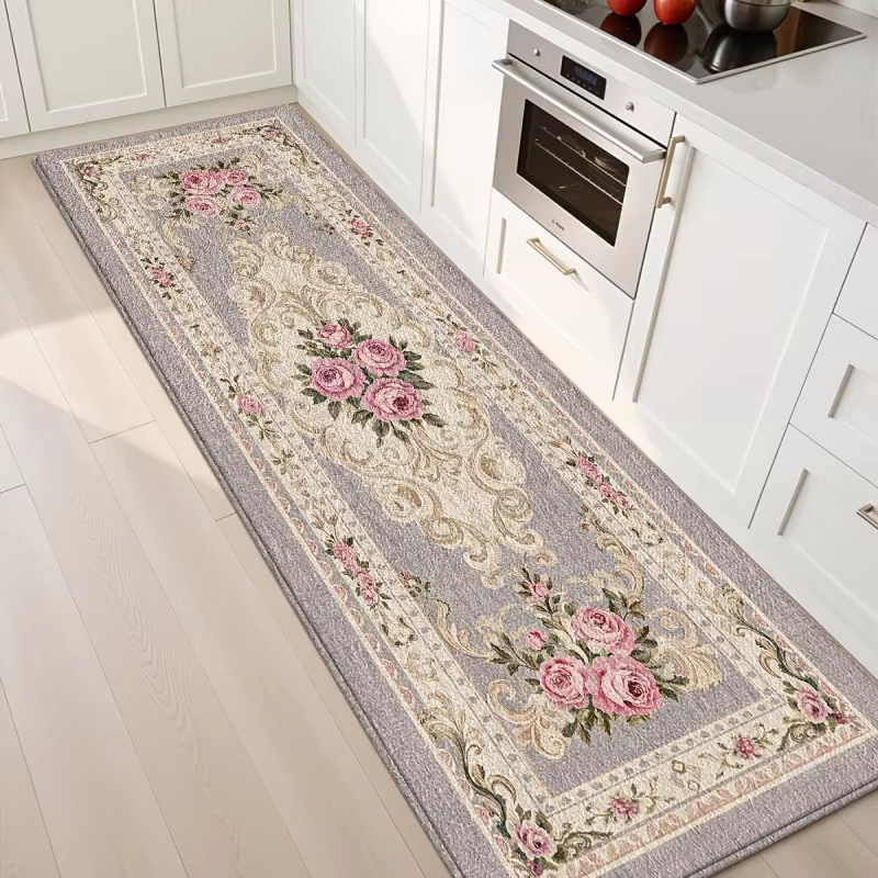 Tapis de couloir long rétro européen VIKAMA