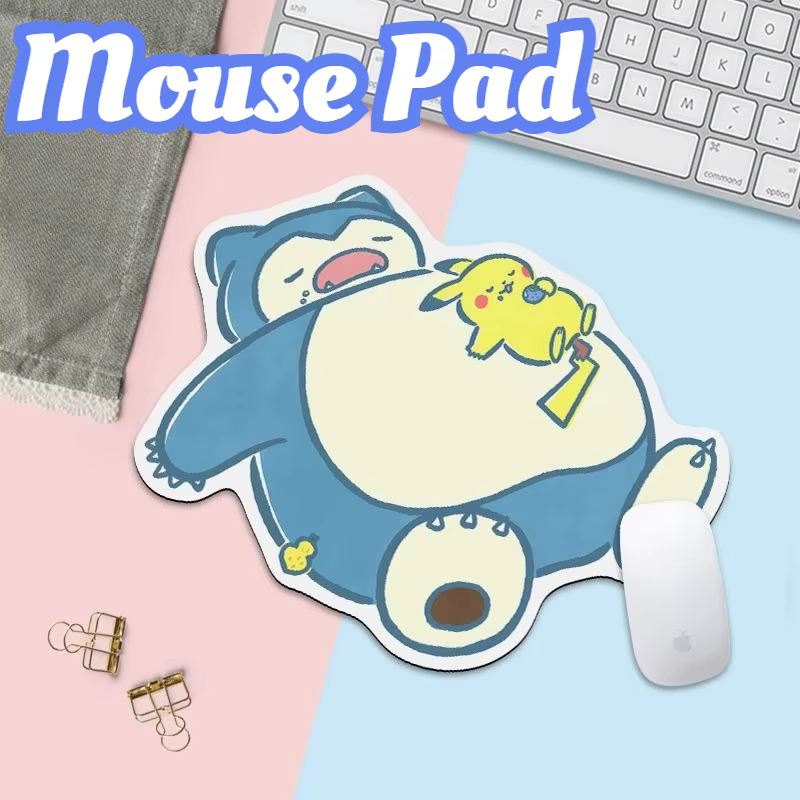 Tapis de souris en forme de poupée Snorlax, dessin animé mignon, taille 20x25cm, tapis de souris créatif pour clavier d'ordinateur, résistant à l'usure