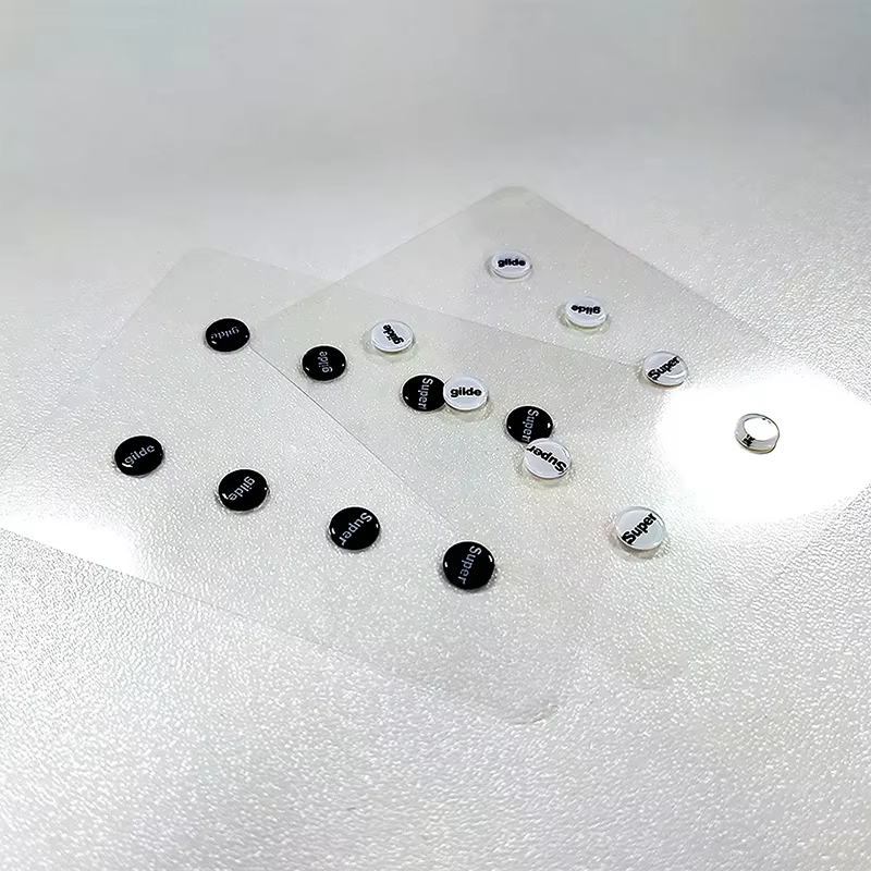Patins de souris en verre, 1 paquet, points universels DIY, autocollants à faible friction pour une performance fluide de la souris, pour le jeu et le bureau