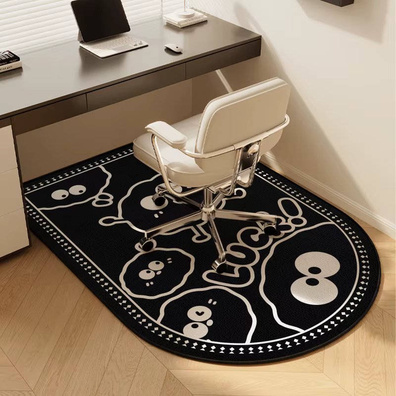 VIKAMA Tapis de sol boule de charbon pour chambre d'enfant