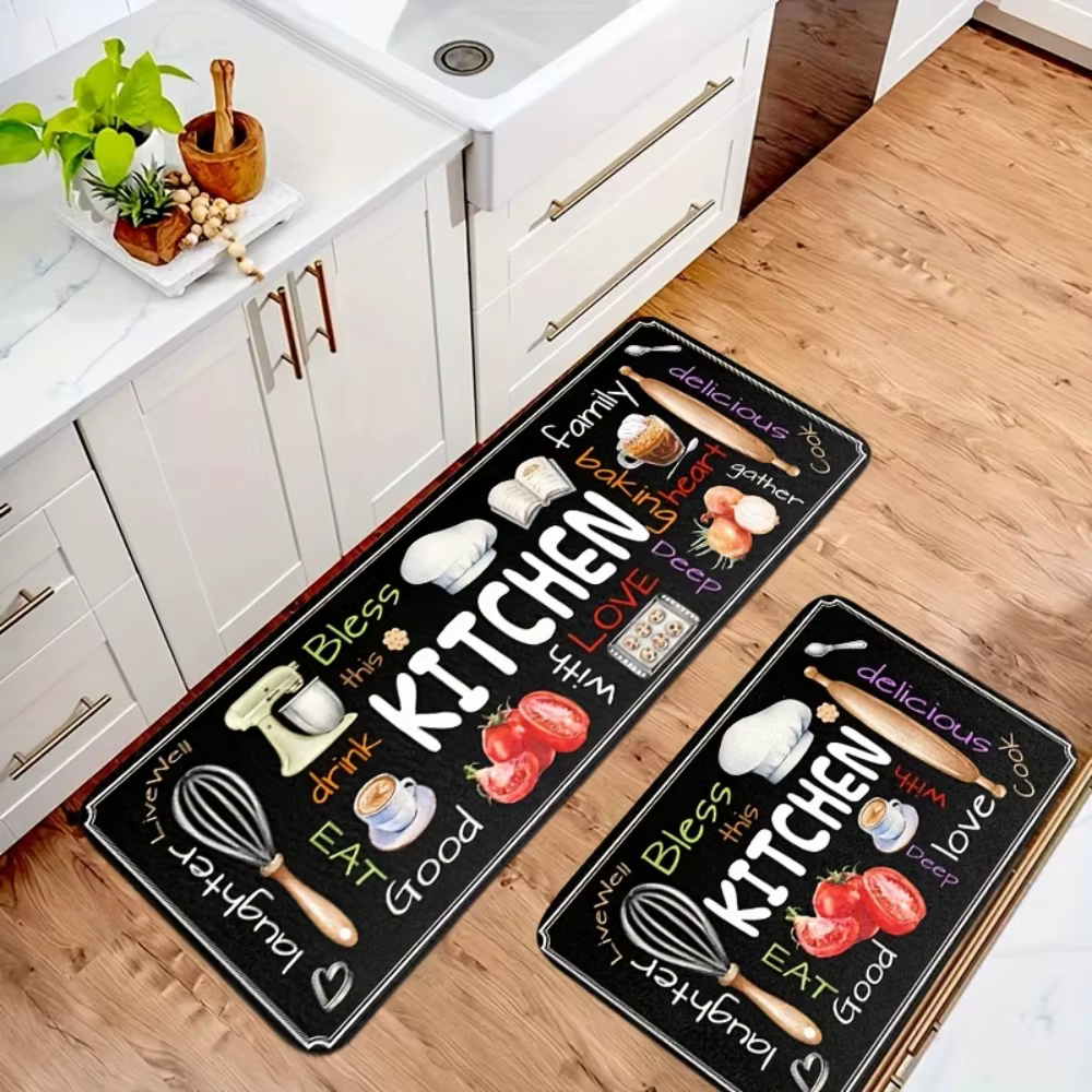 Tapis thème de cuisine