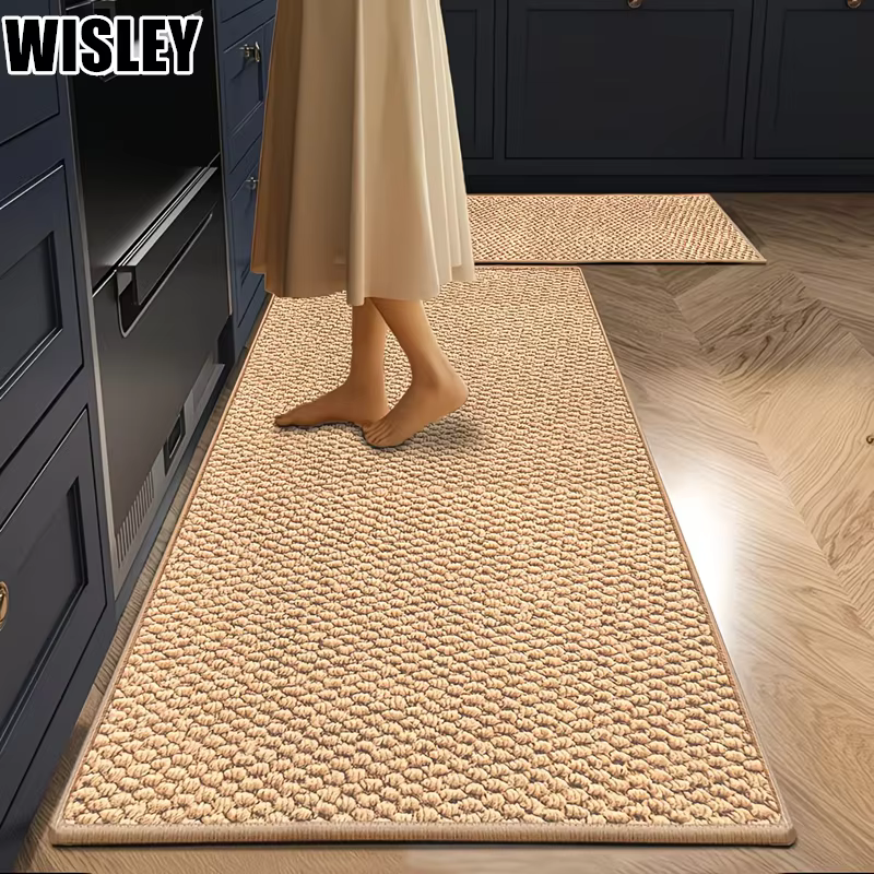 Tapis en faux sisal, tissé texturé