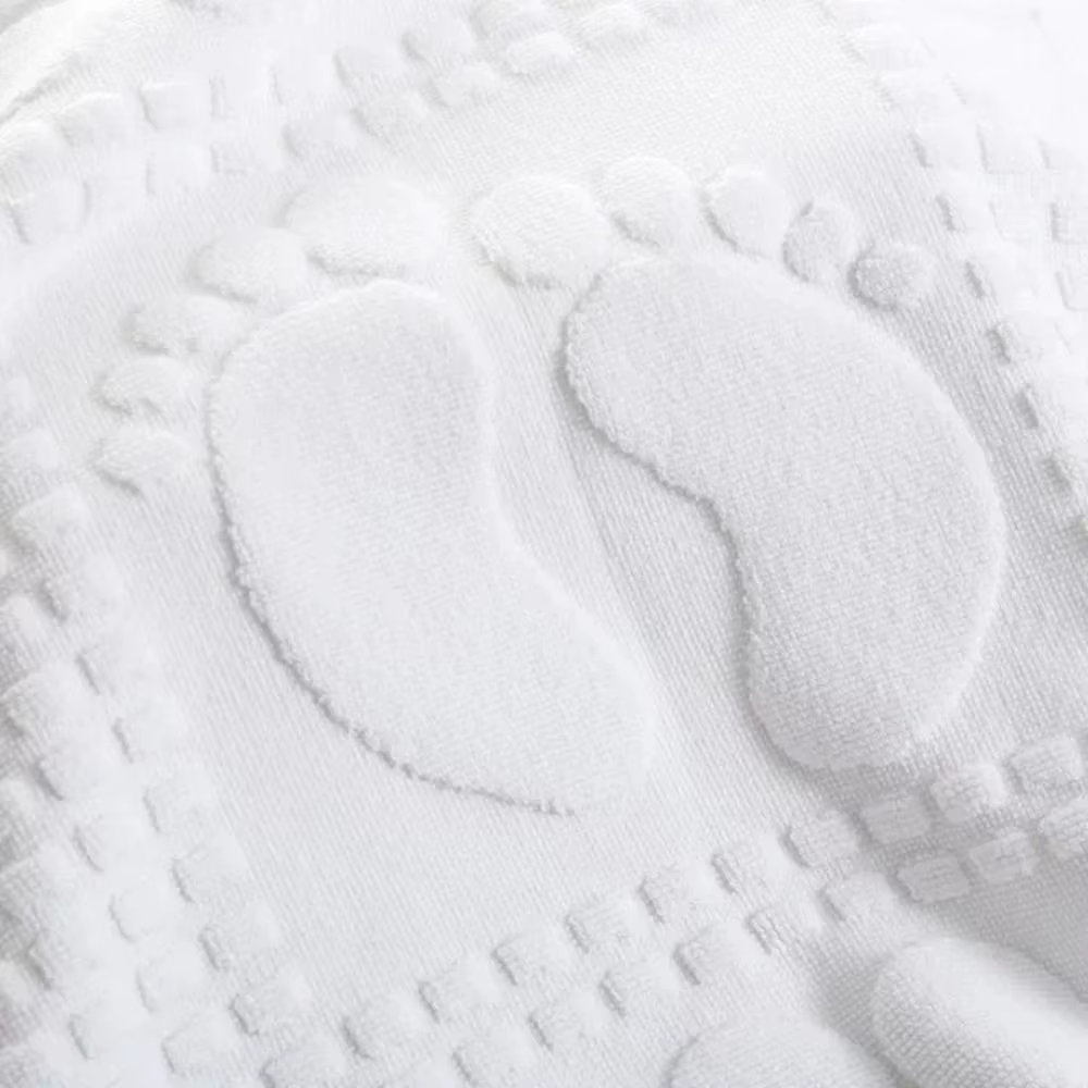 Tapis de bain en coton absorbant l'eau non ald