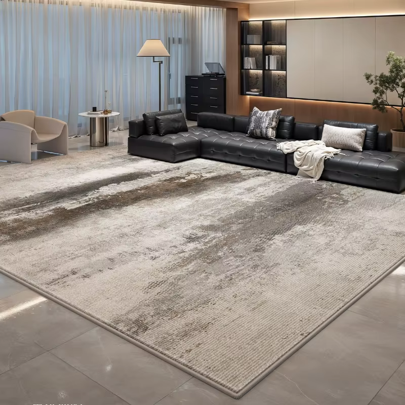 Tapis lavable de grande surface pour salon