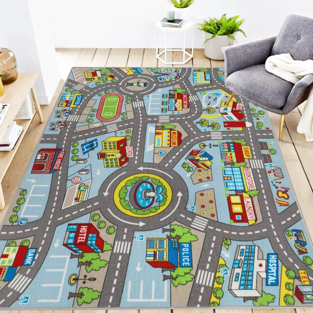 Tapis de jeu de route de circulation pour enfants