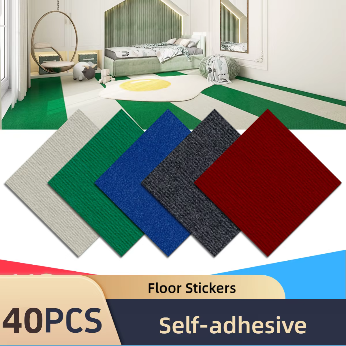 40 pièces 30x30cm 3.6m2 tapis moderne couture couleur salon