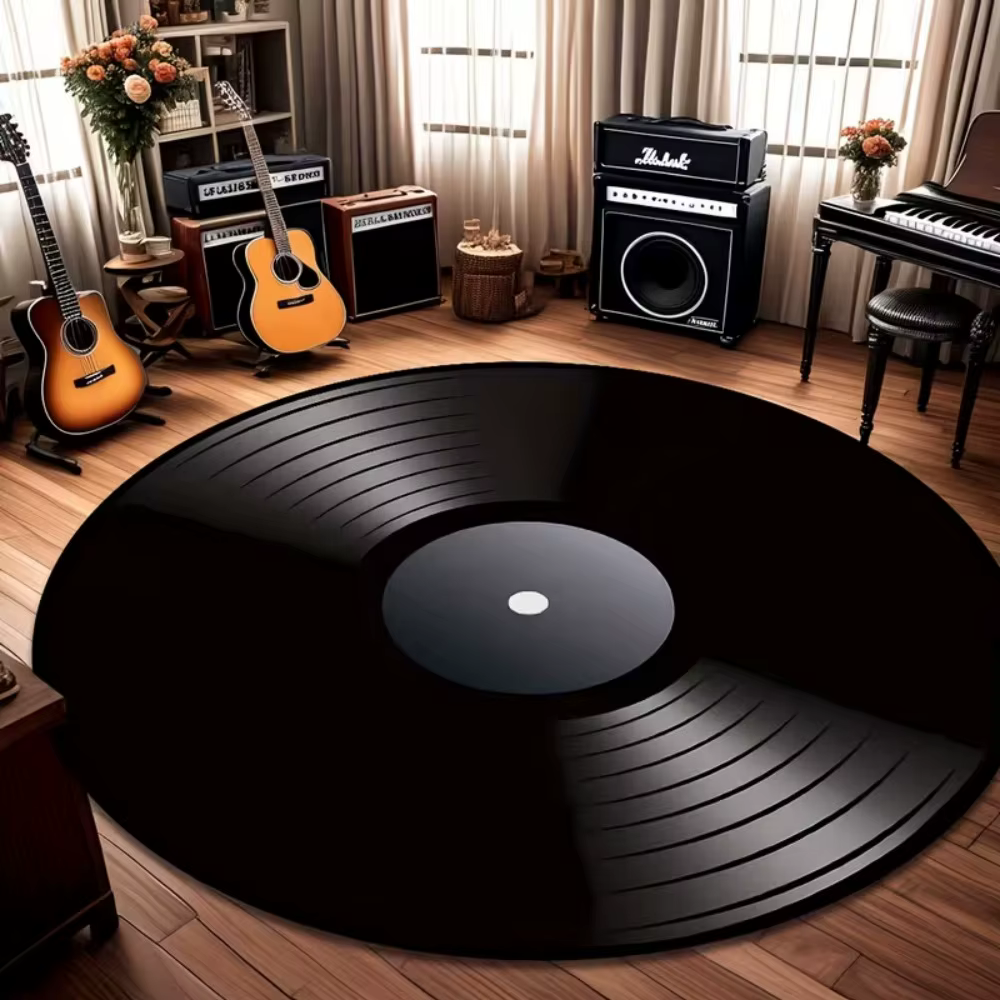 Tapis de disque vinyle rétro