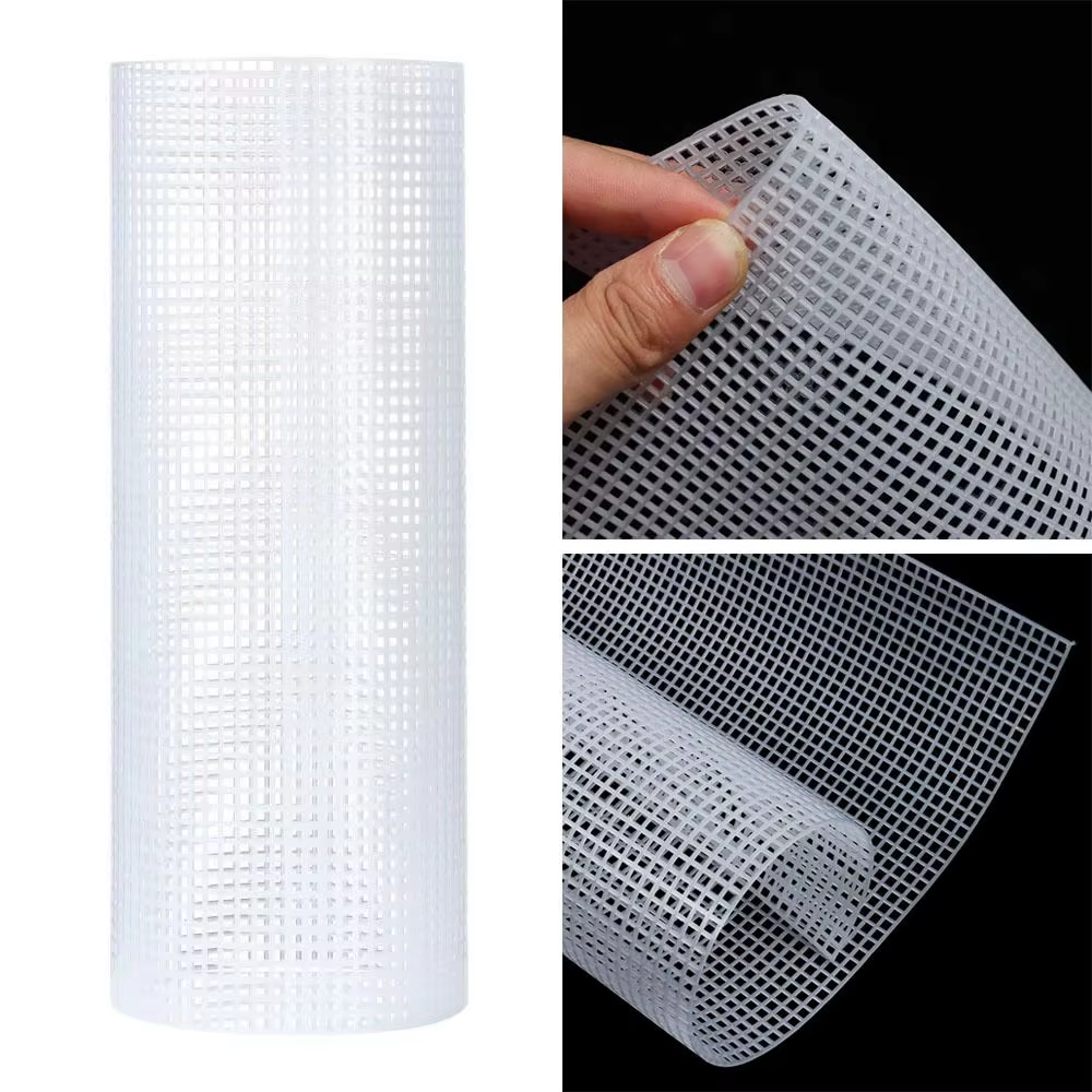 33*50CM plastique maille tissu sac tapis fil crochet artisanat fournitures bricolage