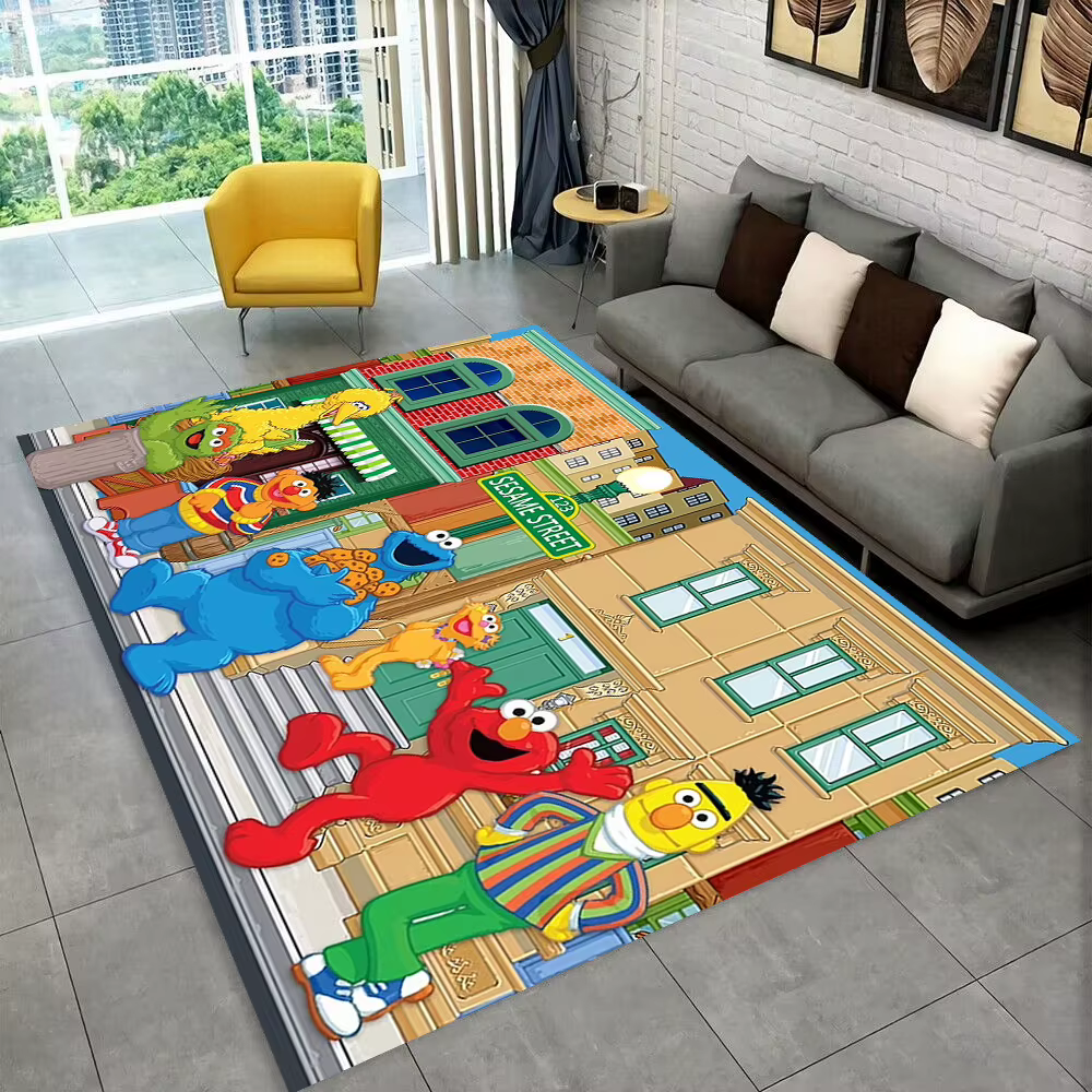 S-sésame Street TV tapis de dessin animé mignon pour chambre salon canapé paillasson de maison décor