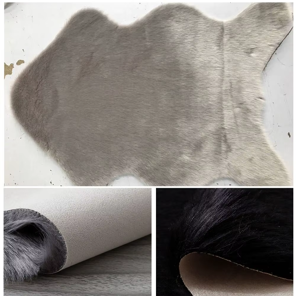 Tapis en peluche doux en peau de mouton pour chambre à coucher