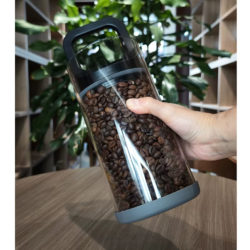 Boîtes de café en grains scellées sous vide, 500ml/1000ml, pour la cuisine, récipient de stockage des aliments, verre pour conserver la fraîcheur, résistant à l'humidité