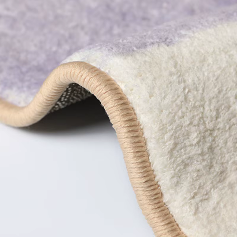 Tapis irrégulier style français pour chambre à coucher