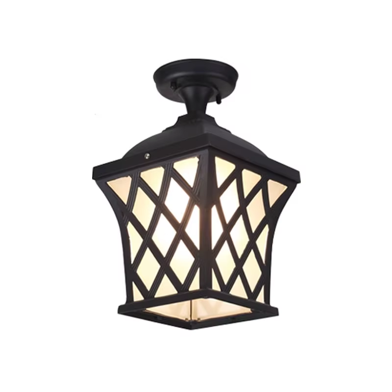 Luminaire de plafond extérieur étanche pour balcon, cour, terrasse, villa, couloir, avant-toit - Solution d'éclairage écoénergétique