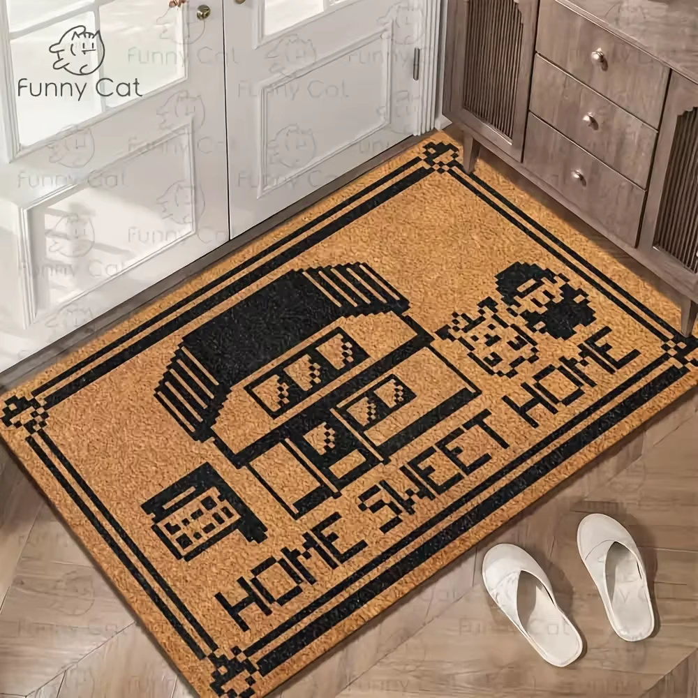 Tapis de sol de style pixel de dessin animé japonais VIKAMA